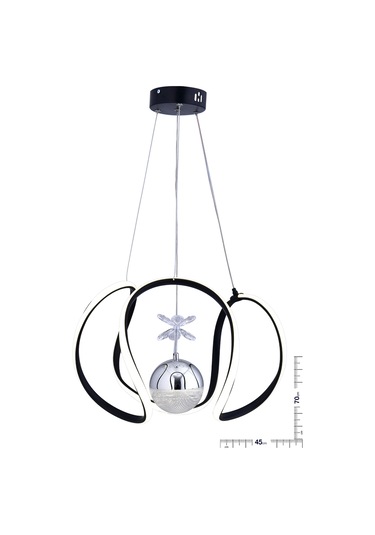 Kiev Tek Top Siyah Avize Siyah