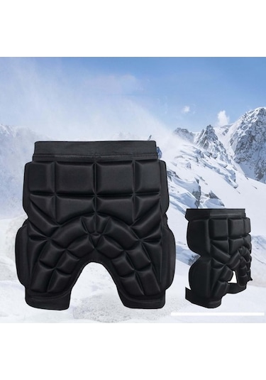 Trendooze Yastıklı Yastıklı Pedi Koruyucu Koruması Koruma Kalça Kalça Çocuk İa Siyah