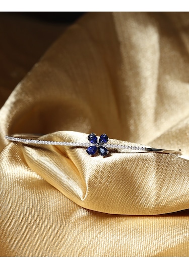 Pırlantalı Safir Bileklik