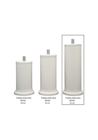 Tuana Ayak 15cm M10 Cıvatalı Beyaz Beyaz