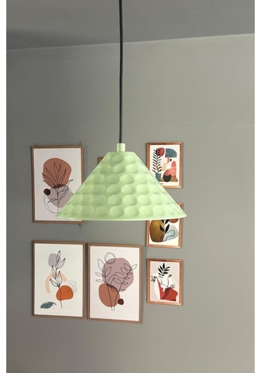 Rumy Mint Tekli Avize Sarkıt Ofis Showroom Salon Mutfak Avizeleri Mint Yeşili