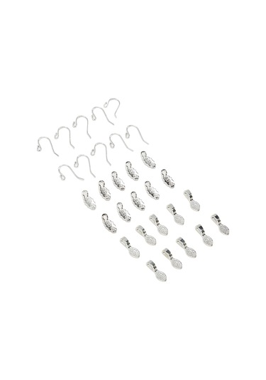 Tenfowee S925 Gümüş Küpe Kanca Ve Takı Pendanti Seti 30 Adet - Dıy Mücevher Yapımı İçin Uygun, Kolay Kullanım, Alerjiye Duyarsız, Dayanıklı Aksesuar Diğer