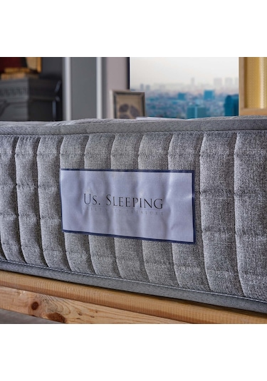 US. Sleeping Full Ortopedik Hybrid Kuş Tüyü Yaylı Yatak (22 CM) 90X190