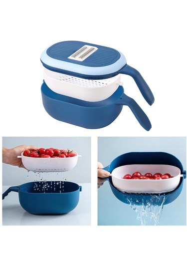 Suntek Sebze Parçalayıcı Doğrayıcı Patates Domates Mavi Mavi Diğer