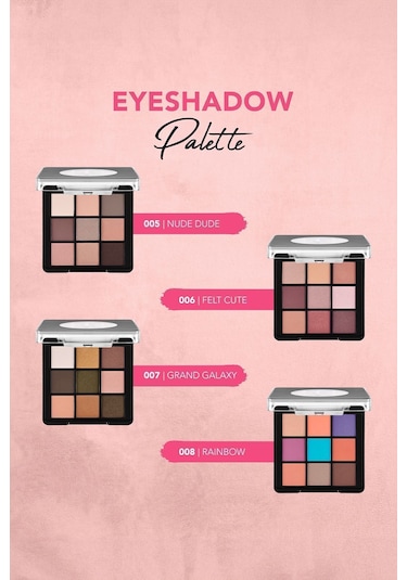 Flormar Mat & Işıltılı Kremsi Far Paleti - Eye Shadow Palette - 004 Follow Your Heart- 8682536048460