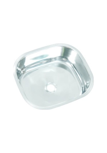 Ekosan 35 X 40 Kare Paslanmaz Eviye + Sifon 430 Gri