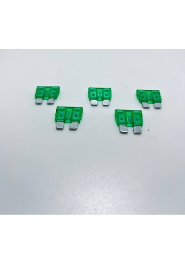 5 Adet 30 Amper Yeşil Standart Bıçak Sigorta 30a