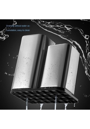 Pazly Depolama Bıçak Rafı Paslanmaz Çelik Bıçak Rafları Boşaltılabilir Mutfak Bıçağı Blok Depolama A, Esnek Kullanım Diğer