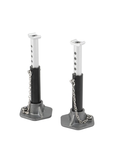 Vkemall 2 Adet Metal Yükseklik Ayarlanabilir Tırmanma Aracı Tamir Sokağı Siyah