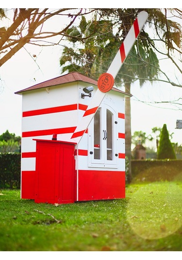 Mandu Bariyerli Ahşap Güvenlik Kulübesi Bekçi Kulübesi