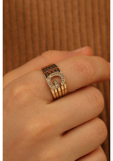 Çgk Çiğdem Gürel Kuyumculuk G Harf Altın Yüzük Gold