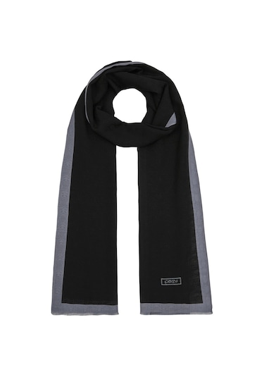İpekevi Monogram Şal - 4356 Siyah Gri