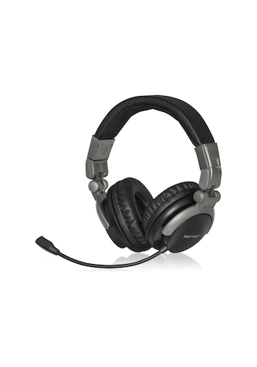 Behringer BB-560M Yüksek Kaliteli Mikrofonlu Profesyonel Bluetooth Referans Stüdyo & DJ Kulaklık - Siyah/Gümüş