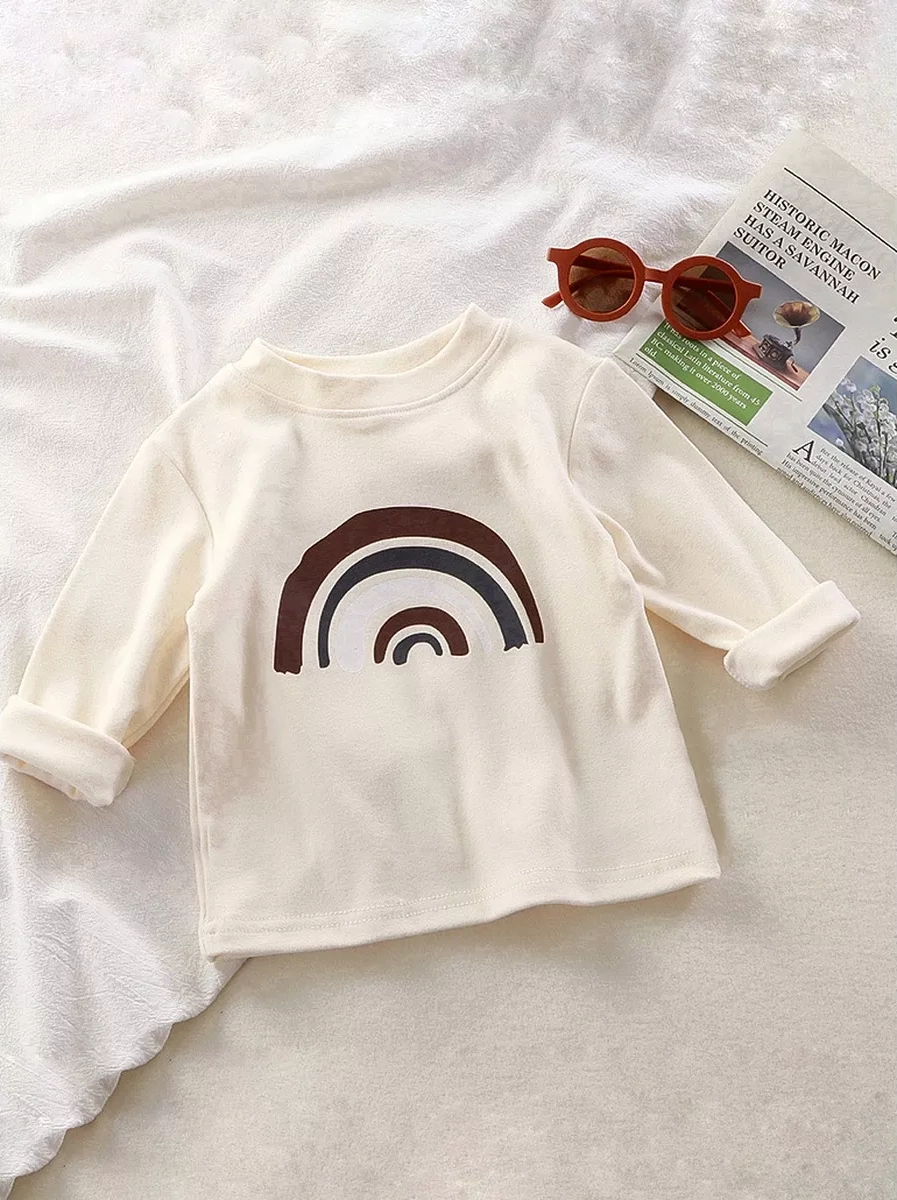 Liwen Kids Bebek İçin Uzun Kollu Çocuk Kazak Sweatshirt 179848728 Açık Bej