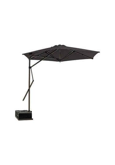 Sahra 250/6 Yandan Gövdeli Bahçe Şemsiyesi - Antrasit Antrasit