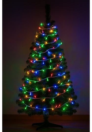 10 Metre Led Işık 100 Lamba - Pirinç Tel Renkli Fonksiyonlu Fişli Eklemeli Aydınlatma Karton Kutulu Diğer