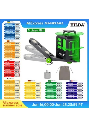 Tongxida Ab182 Lazer Seviyesi 2/5 Satır 360 Otomatik Tesviye İnşaatı Hilda'nın Seviyesi