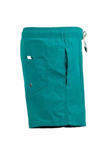 Yeşil Su İtici Özellikli Naylon Kumaş Düz Renk Basic Erkek Plaj Deniz Şort Mayo - 540-yeşil 001