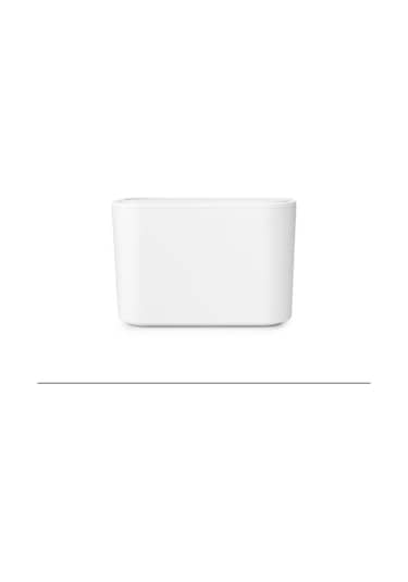 Tantitoni Mındset Fresh Whıte Plastik Küçük Çöp Kutusu 15x8.6x9.9cm Beyaz