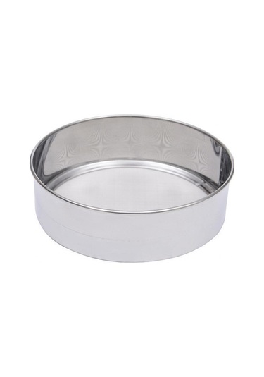 Paslanmaz Çelik Hasır Un Eleme Elek Elek Süzgeç Pişirme Mutfak Aracı Gümüş