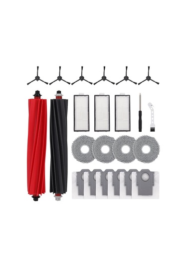 Leasetake Roborock Qrevo Master/v20/p10s Pro Vakum Ana Yan Fırça Paspas Bezleri Hepa Filtreleri Toz Torbaları İçin 23 Adet Yedek Parça Leasetake Roborock Qrevo Master/v20/p10s Pro Vakum Ana Yan Fırça Paspas Bezleri Hepa Filtreleri Toz Torbaları İçin 23 Adet Yedek Parça