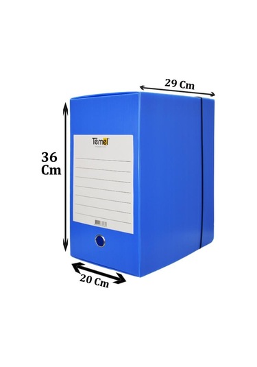 Arşiv Ve Proje Kutusu 29x36x20cm Mavi 50 Adet 50 Adet