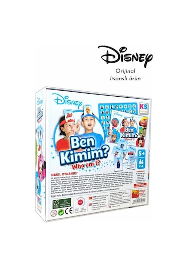 Ben Kimim Disney Lisanslı Aileler Yetişkinler Ve Çocuklar Için Parti Masa Oyunu Kart Oyunu