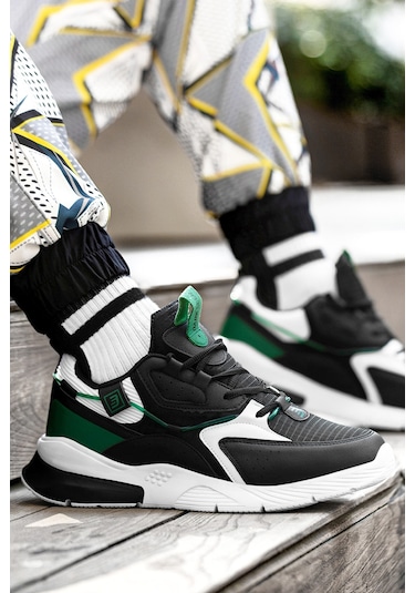 Dark Seer Ds E3.1205 Sneaker 2025 Erkek Siyah - Yeşil