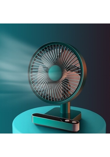 F702 Otomatik Sarılma Led Ekran Fan Yeşili Ussyf0 Yeşil Yok Masaüstü Buharsız 5 Kollu 4 W 1.000 Adetten Az