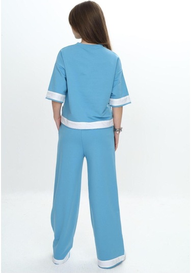 Kız Çocuk %100 Pamuk Kısa Kollu Garnili Truvakar Kol 2 İplik Alt&üst Eşofman Takımı-285-eşt-0011 Mavi Kız Çocuk %100 Pamuk Kısa Kollu Garnili Truvakar Kol 2 İplik Alt&üst Eşofman Takımı-285-eşt-0011 Mavi