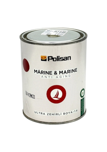 Polisan Marine&Marine  Ulra Zehirli Boya Kırmızı 3.6 K