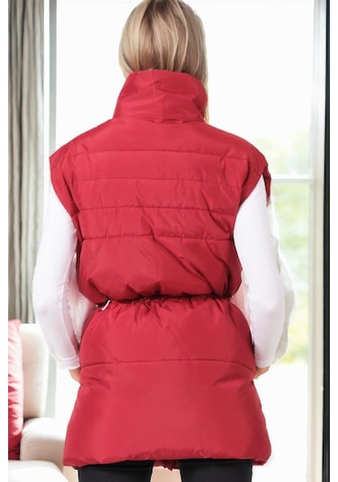 Z9747 Dewberry Bayan Yelek-bordo Bordo