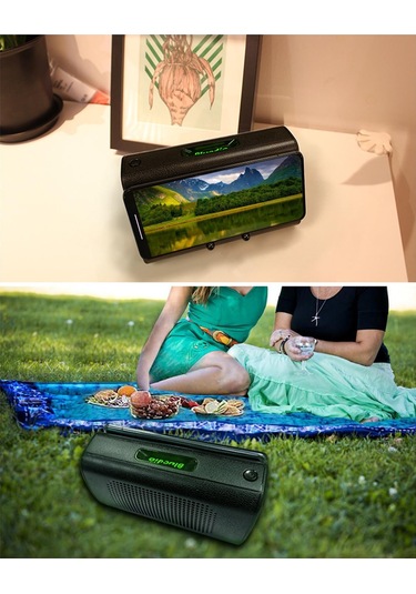 Yifomall Bluedio Ms Kablosuz Entegre Hoparlör - Telefon Tutucu Fonksiyonlu, 6 Saat Çalışma Süresi, Siyah Ses Entegresi