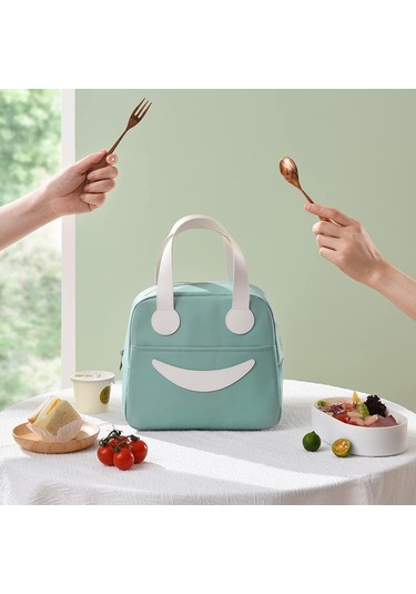 Taşınabilir Öğle Yemeği Çantası, Yalıtımlı Çanta, Açık Hava Piknik Çantası, Açık Hava Buz Torbası, 1 Adet Küçük, Pembe Pembe Çok Renkli