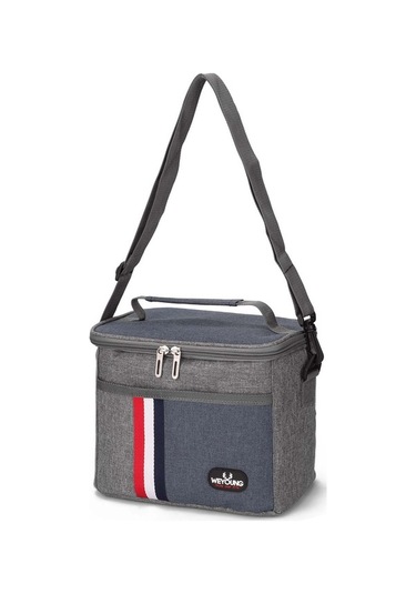 Tongxida Isıtmalı Yemek Çantası - Su Geçirmez, Taşınabilir Gri Gri