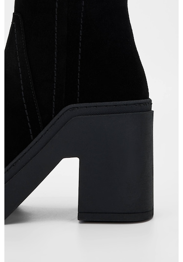 Tamer Tanca Kadın Hakiki Deri Siyah Süet Casual Bot 33 17800 Bn Bot Sk23/24 Sıyah Suet