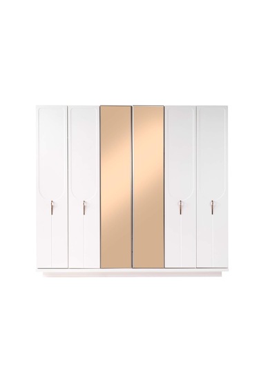 Vermont 6 Kapaklı Gardırop %100 Mdf