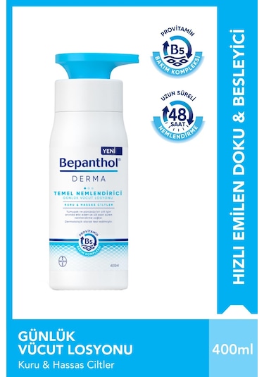 Bepanthol Derma Temel Nemlendiricili Günlük Vücut Losyonu 400 ML