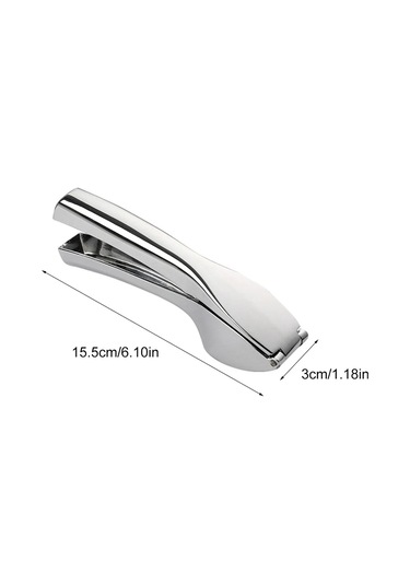 Sarımsak Presi Paslanmaz Çelik Sarımsak Kıyma Sarımsak Kırıcı Gümüş