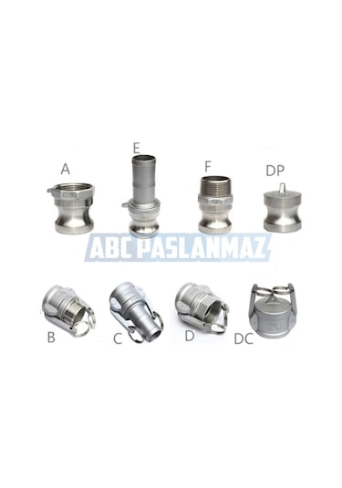 Paslanmaz Krom Kamlok 304 Kalite (Farklı Tip Ve Ölçü Seçenekleri)