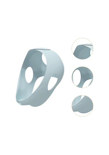 Homyl Buz Baş Sarma Evrensel Rahat Silikon Yüz Paketi Çene Için MAvi