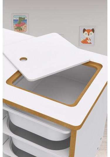 Soho - Çocuk Çalışma Masası Oyun Ve Etkinlik Masası Sepetli 001