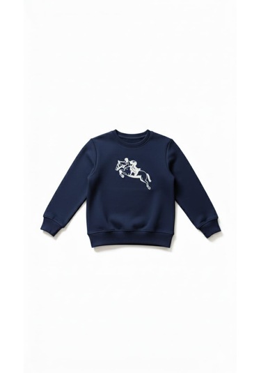 Coupon Çocuk Sweatshirt / Logo Baskılı Lacivert