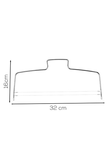 Porsima Ivo-pst156 2 Telli Paslanmaz Ayarlanabilir Pasta Kesici Kek Katmanı Dilimleme Teli Çelik