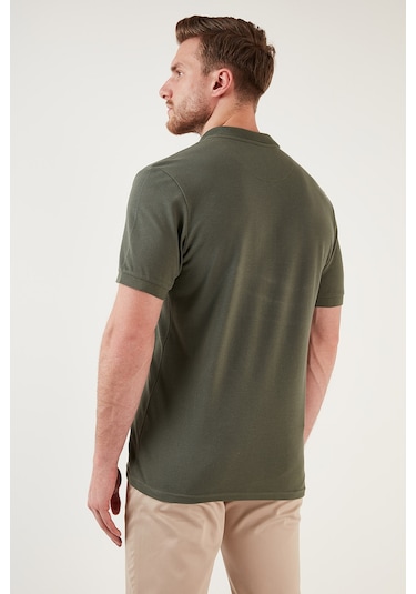 Buratti Erkek T Shirt 5902127s5 Siyah-beyaz-haki-vişne-indigo Haki - İndigo