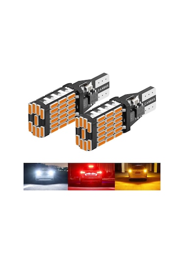 T15 W16w Canbus 45 Led Turuncu Sinyal Ampülü