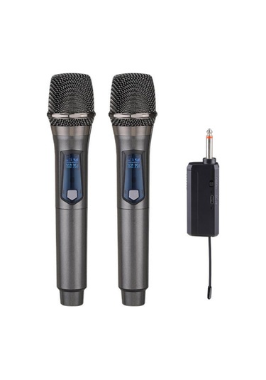 Yifomall Kablosuz Vhf Mikrofon Seti - Şarj Edilebilir, 50m Menzil, Profesyonel Ses Kalitesi, Konferans/karaoke İçin