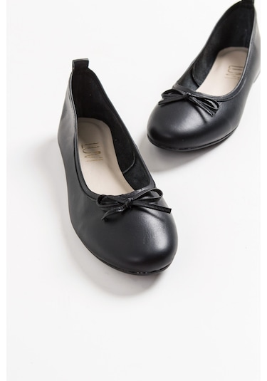 Luvishoes Cilt Kadın Babet Siyah