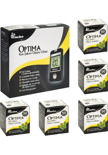 Optima Kan Şekeri Ölçüm Cihazı + 250 Strip