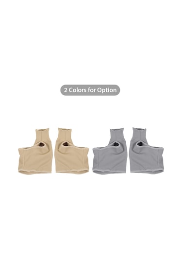 Moveevo Halluks Valgus Düzeltici Ayak Örtüsü Ayak Bakım Örtüsü Bir Çift Gri Küçük Boy